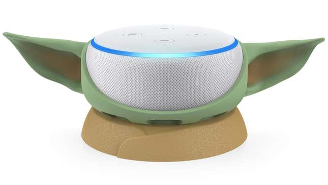 Image for article titled Scoop Out Baby Yoda&#39;s Brains and Replace Them With Your Amazon Echo Dot