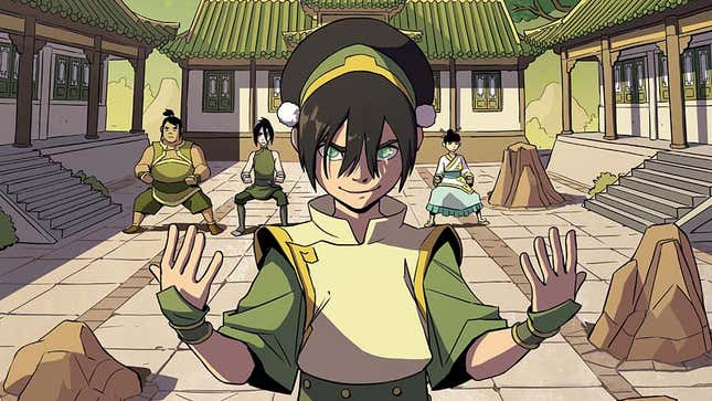 From the cover for Toph Beifong’s Metalbending Academy. 