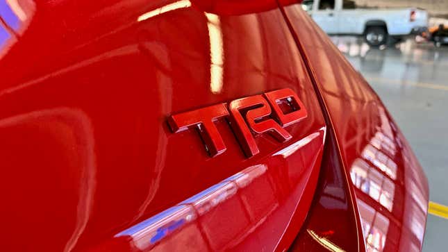 The back of the Avalon TRD.