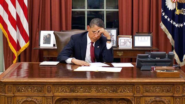 Image for article titled Obama Narrowly Misses Quarterly Performance Bonus