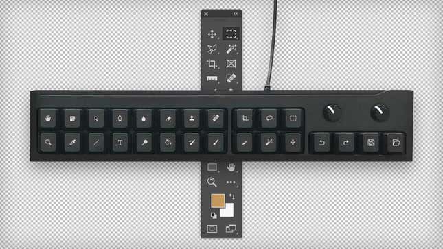 Image for article titled Tiny Keyboard Clones Photoshop’s Toolbar for Your Desk