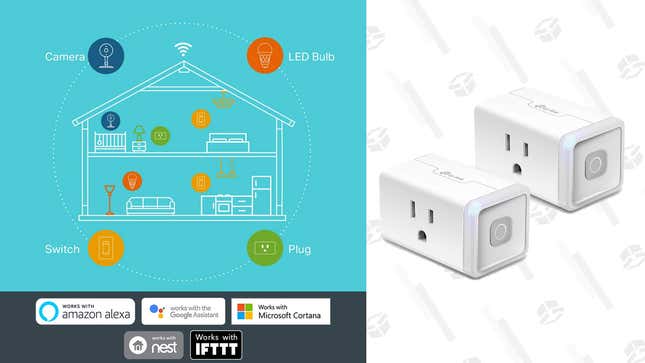 Kasa Smart WiFi Plug by TP-Link (2-Pack) | $20 | Amazon