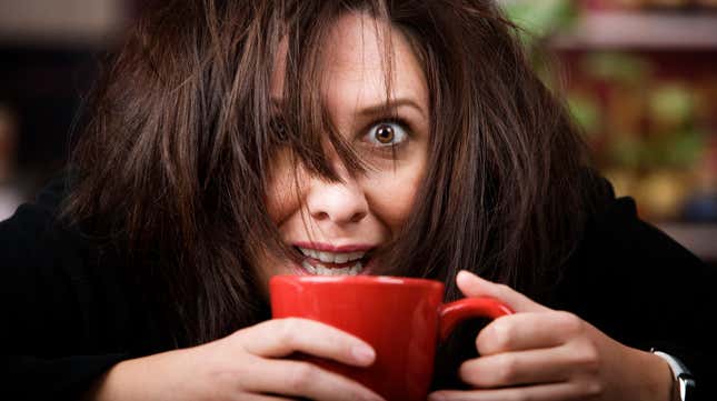 Image for article titled Maybe don’t drink 25 cups of coffee a day?