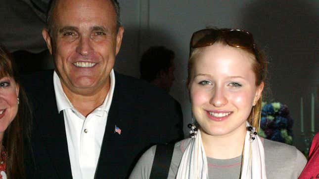 Image for article titled Rudy Giuliani&#39;s Daughter Probably Hates Him Too