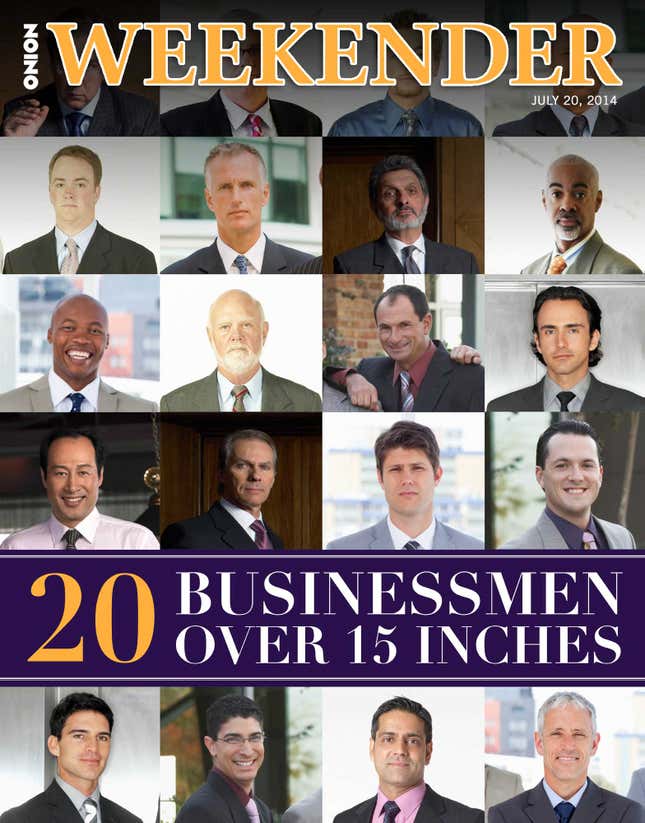 Image for article titled 20 Businessmen Over 15 Inches