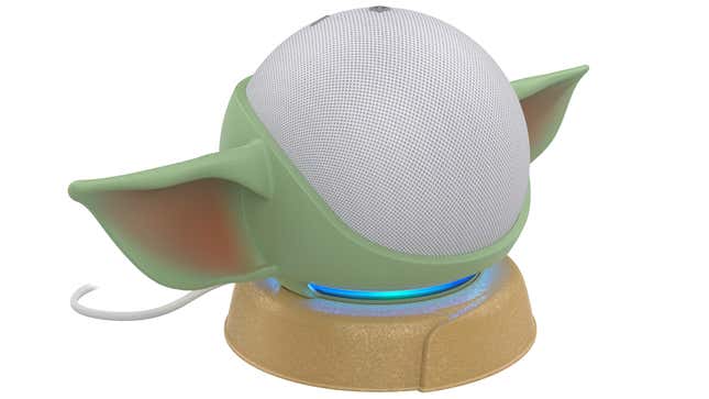 Image for article titled Turn Your Amazon Echo Dot Into an Aging Baby Yoda With Male Pattern Baldness