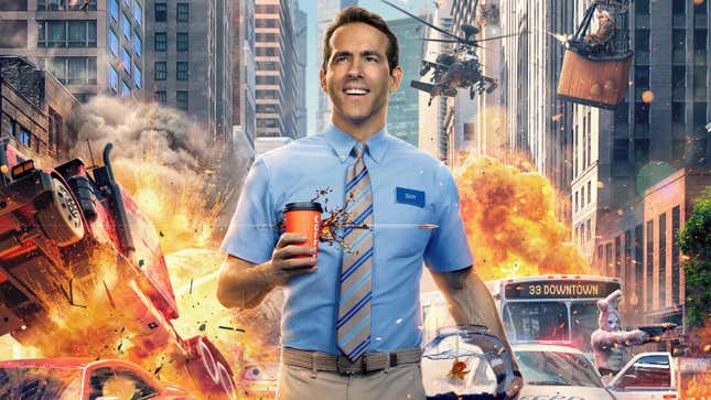 Ryan Reynolds es un tipo común y corriente... que vive en un videojuego.