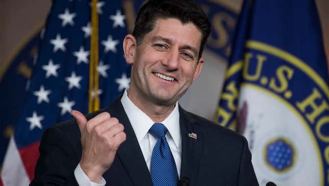 Image for article titled Paul Ryan Confident American People Will Warm Up To Tax Plan Once They Realize Life A Cruel And Meaningless Farce