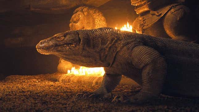 Image for article titled Publicist Confirms Komodo Dragon From ‘Skyfall’ Pregnant