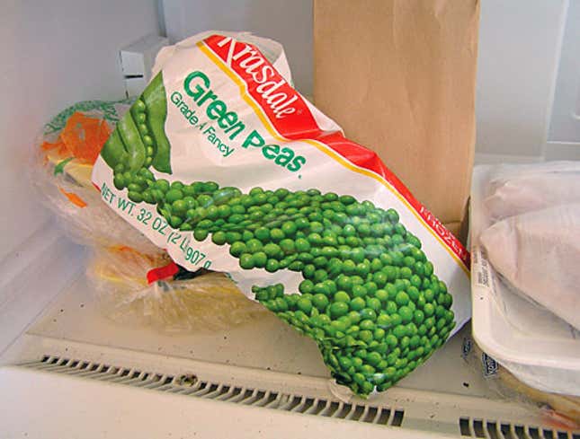 Image for article titled Freshness Escaping From Bag Of Peas