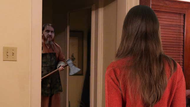 Image for article titled Woman Shouts Down Hall For Boyfriend To Come Kill Giant Ax Murderer She Found In Bedroom