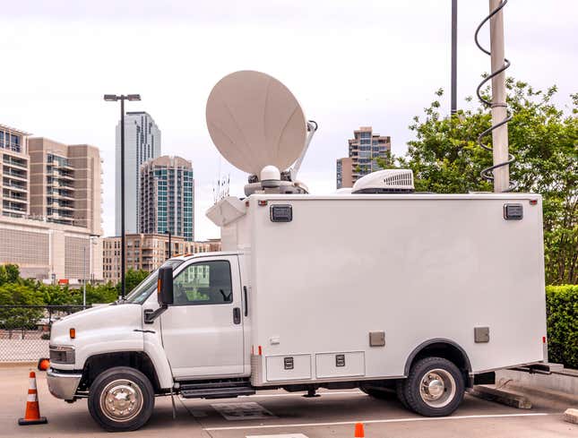Image for article titled Shadow Of Intrigue Surrounds Local News Station’s Satellite Truck