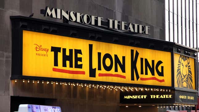 Image for article titled Get a Free Online &#39;Lion King&#39; Broadway Course for Your Kid