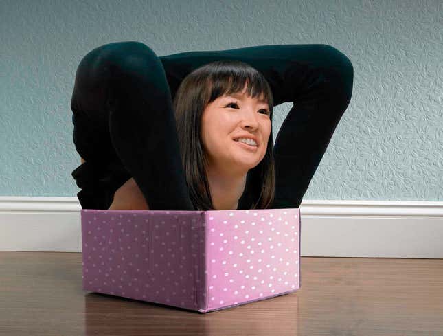 Image for article titled Marie Kondo Folds Self Neatly Into Tiny Box After Long Day Of Work