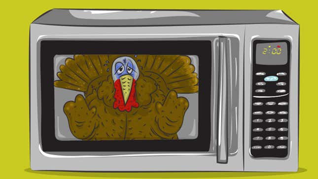 Image for article titled How to Cook Thanksgiving Dinner in Your Microwave