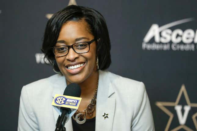 Candice Lee in May became the first Black woman to serve as athletic director at an SEC school.