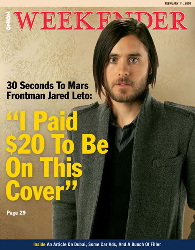 Image for article titled &quot;I Paid $20 To Be On This Cover&quot;