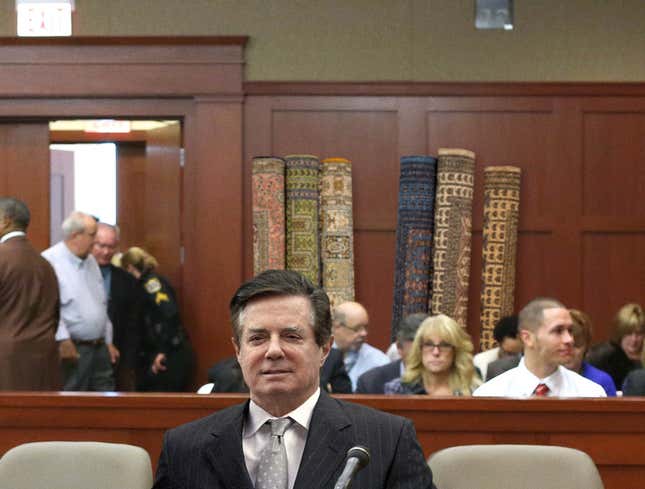 Image for article titled High-End Persian Rugs Attend Trial In Show Of Support For Paul Manafort