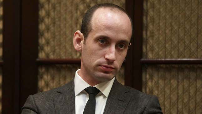 Image for article titled Stephen Miller Desperately Searching For Next Fix After High Of Detained Children Starts Wearing Off