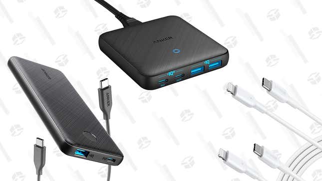 Anker Powercore Slim 1000 PD Power Bank | $20 | Amazon Gold BoxAnker iPhone to USB-C Cable (2-Pack) | $20 | Amazon Gold BoxAnker USB-C 4-Port Fast Charger | $40 | Amazon Gold Box