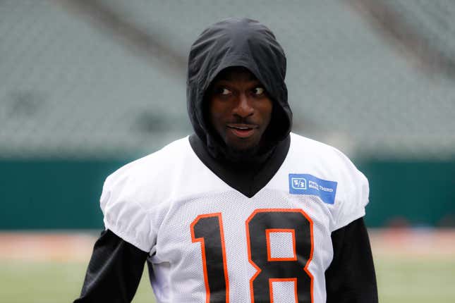 Image for article titled A.J. Green Carted Off At Bengals&#39; First Training Camp Practice