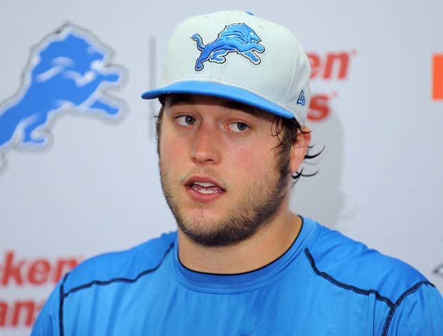 Image for article titled Matthew Stafford Admits He’d Play Through Back Injury For Better Team Than Lions