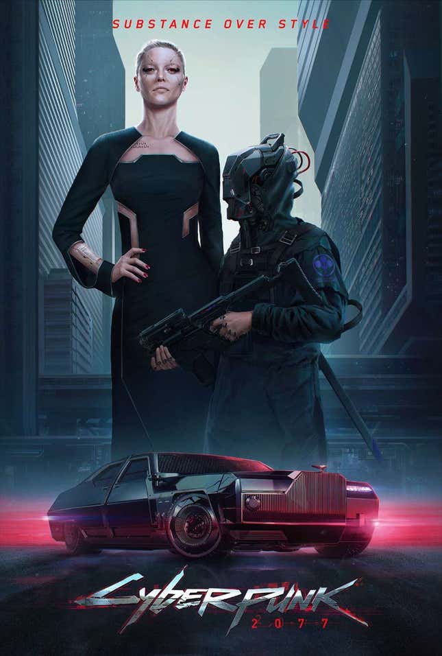 Imagen para el artículo titulado Cyberpunk 2077 tiene algunos diseños de autos realmente alucinantes