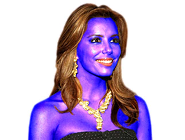 Image for article titled Eva Longoria Tans Self Out Of Visible Spectrum