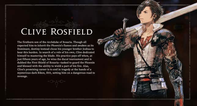 Image for article titled First Details About Final Fantasy XVI's Characters And World