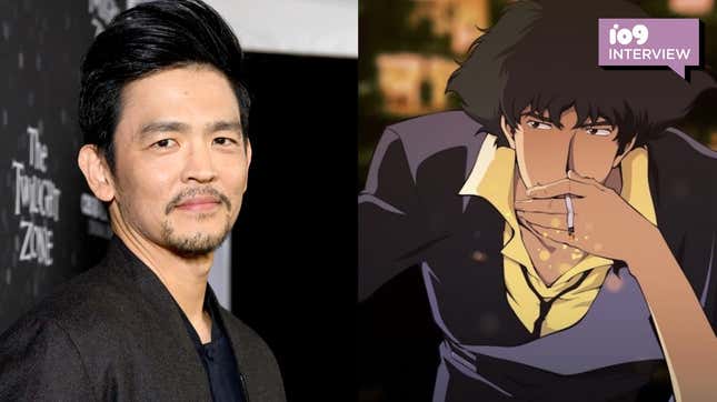John Cho (left) is taking on Spike Spiegel (right) in the live-action Cowboy Bebop adaptation.