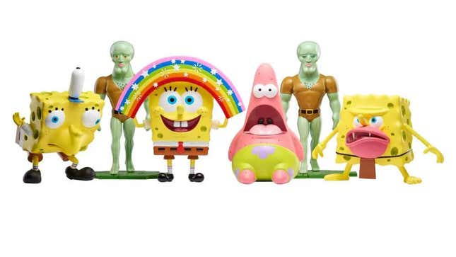 Imagen para el artículo titulado Nickelodeon convierte los memes de Bob Esponja en figuras coleccionables de la serie