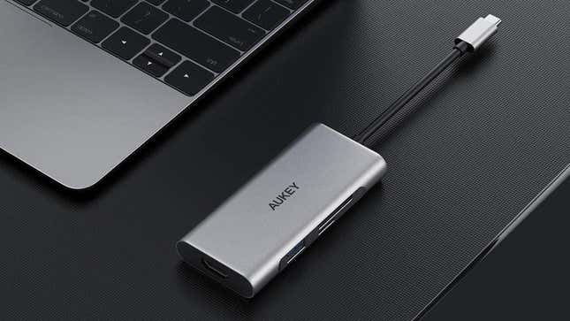 AUKEY 7-in-1 100W USB-C Hub | $19 | Amazon | Use code 2DHRJ3CB 
