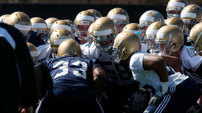 Image for article titled Notre Dame Stays Competitive, Falls Short In Intra-Squad Scrimmage