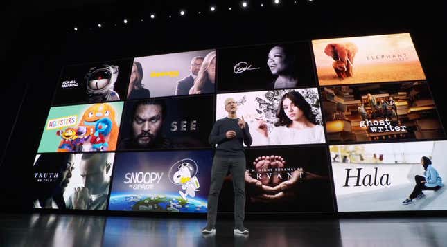 Imagen para el artículo titulado Apple TV+, el Netflix de Apple, llega en noviembre y cuesta 5 dólares