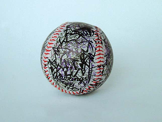 Image for article titled MLB Offers Collectible Baseball Signed By Every Player In League