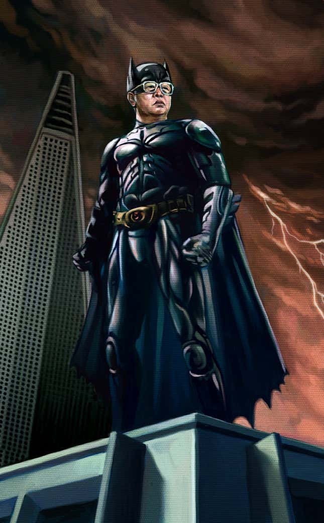 Image for article titled Storyboards From New 'Batman' Starring Kim Jong Il