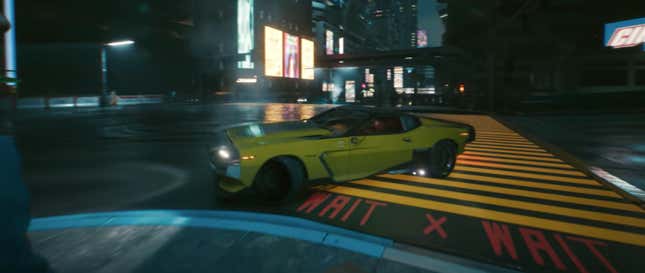 Imagen para el artículo titulado Cyberpunk 2077 tiene algunos diseños de autos realmente alucinantes