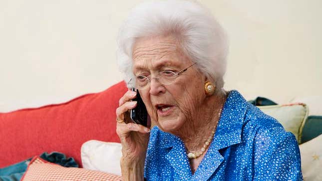 Image for article titled Barbara Bush Calls White House To See If She Can Leave Husband There For Few Hours