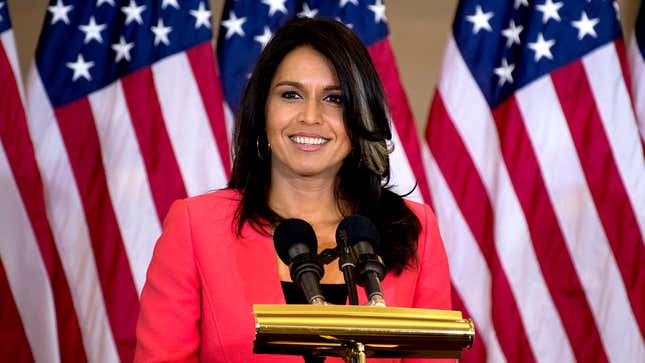 Image for article titled Tulsi Gabbard Named Democratic Nominee After Discovery Of Obscure Rule That Grants Nomination To Whoever Wins 0.7% Of The Vote In Missouri