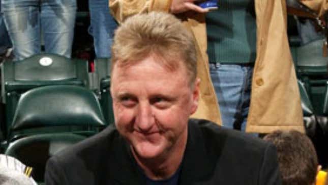 Image for article titled Space Jam Actor Larry Bird Spotted At Game 2 Of NBA Finals