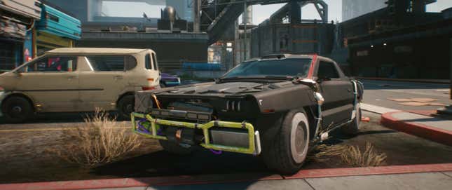 Imagen para el artículo titulado Cyberpunk 2077 tiene algunos diseños de autos realmente alucinantes