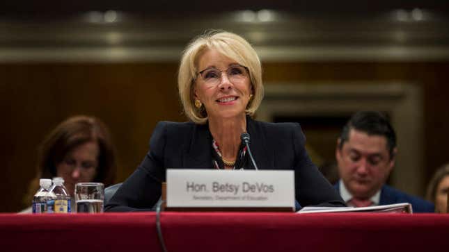 Image for article titled At least one D.C. restaurant hopes nobody will notice Betsy DeVos eating there