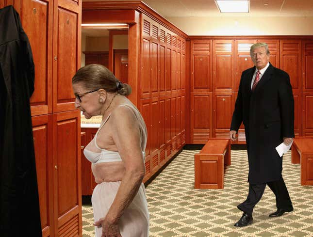 Image for article titled Trump Casually Mills About Supreme Court Changing Rooms Ahead Of State Of The Union Address