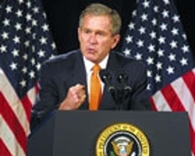 Image for article titled Bush Gives France 30 Days To Speak English