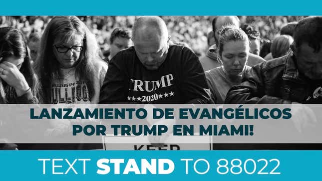Image for article titled Trump Runs Facebook Ads in Spanish Despite Saying &#39;This is a Country Where We Speak English, Not Spanish&#39;