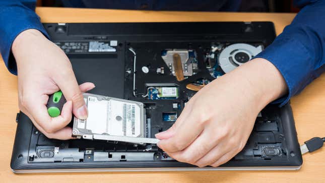 Image for article titled How Do I Transfer Data When I Switch Out My Laptop&#39;s Hard Drive for an SSD?
