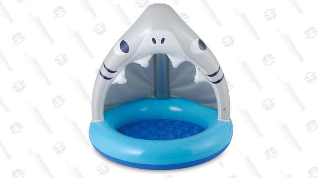 Summer Waves Round Inflatable Baby Shark Shade Pool | $10 | Walmart