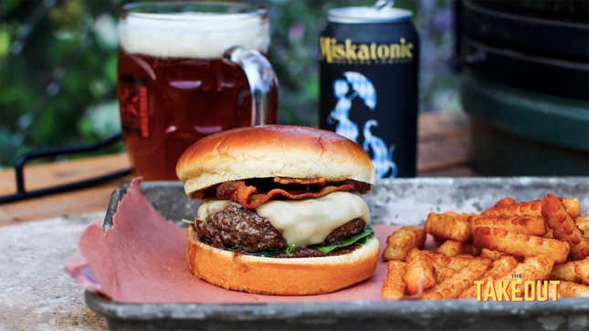 Image for article titled Apple Butter-Cheddar Better Burgers are the cable-knit sweater of fall grilling