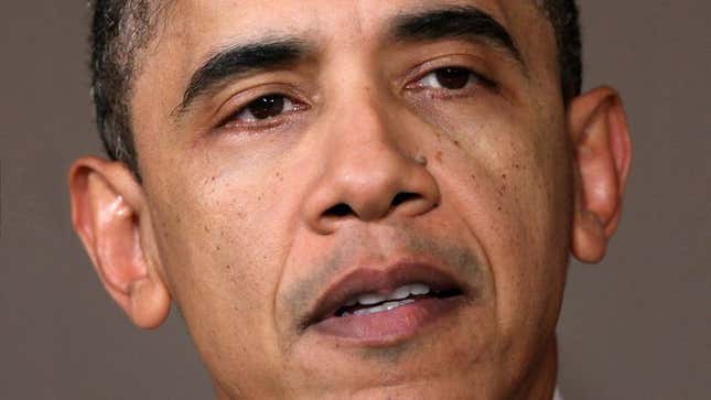 Image for article titled Obama Throws Up Right There During Syria Meeting