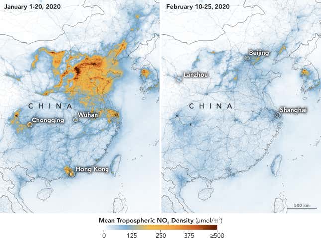 Imagen para el artículo titulado La contaminación del aire en China disminuye por el coronavirus